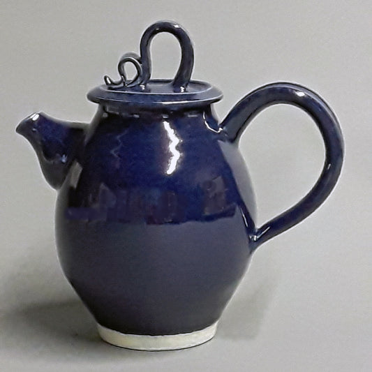 Navy Blue Teapot