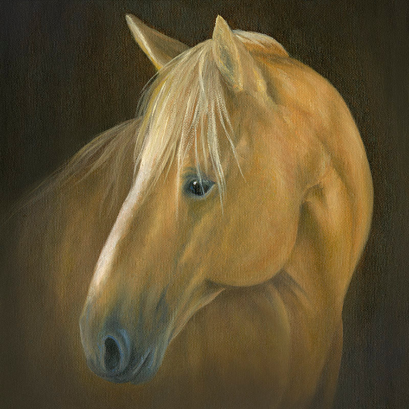 Nuzzle My Muzzle - Palomino Portrait