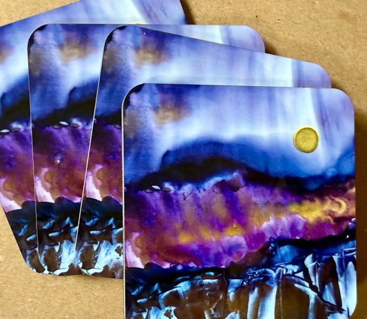 Alcohol Ink Coasters