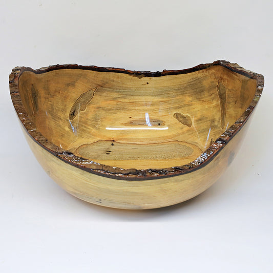 Large Ambrosia Maple Bark Edge Bowl