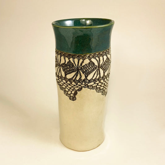 Porcelain Lace Motif Vase