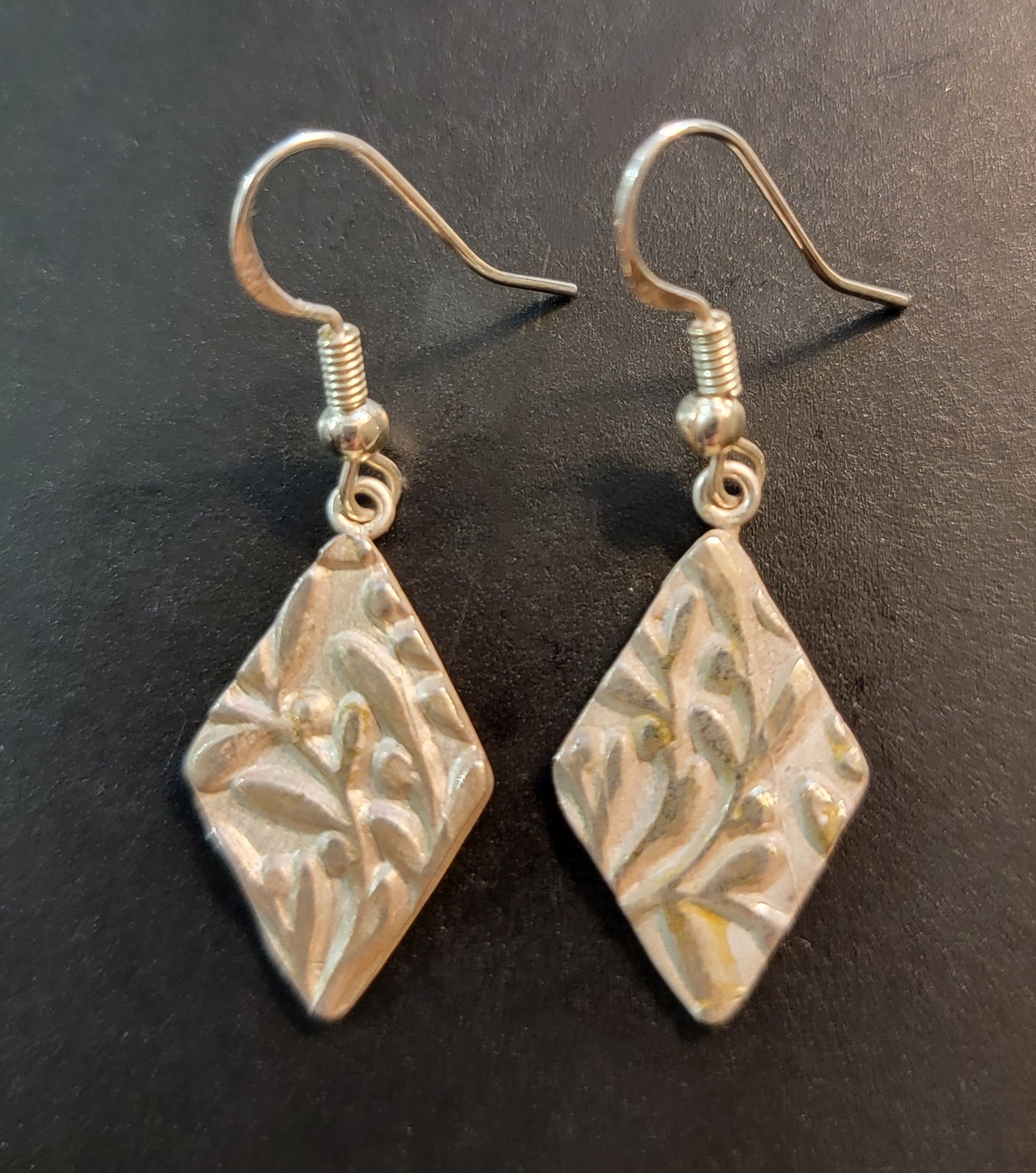 Pure Silver Floral Motif Earrings