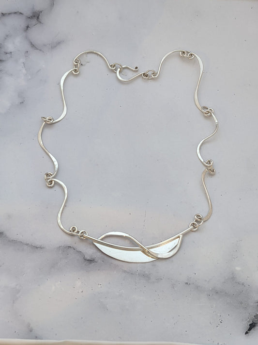 Ribbon Moon Necklace