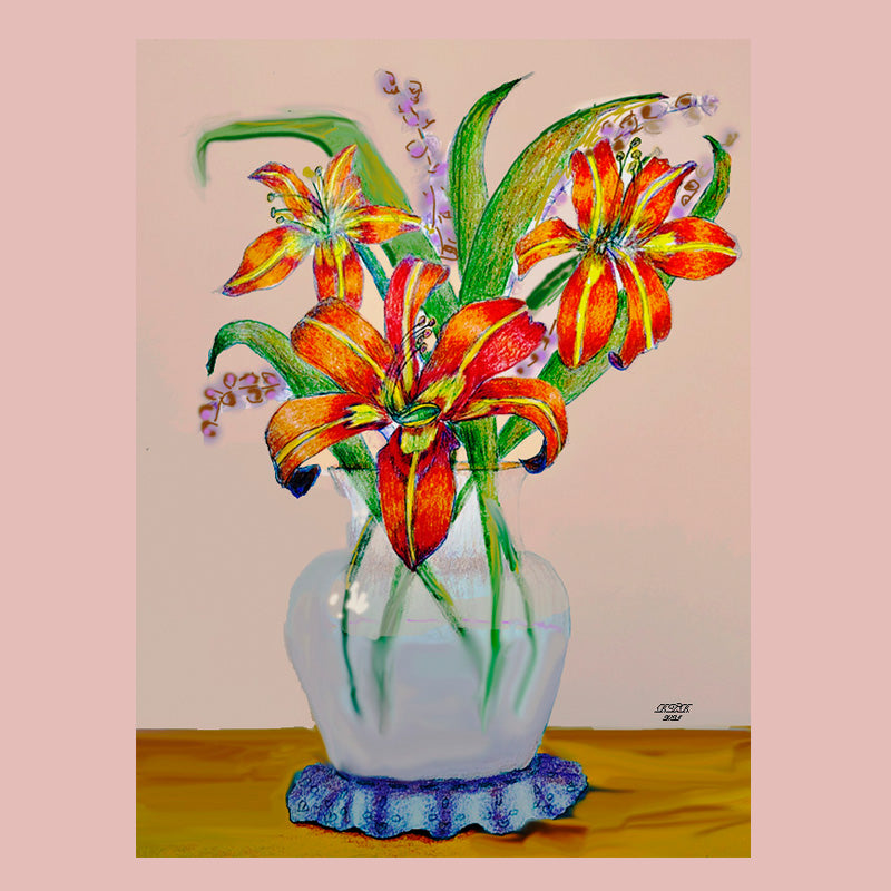 Tiger Lilies with Ruffles