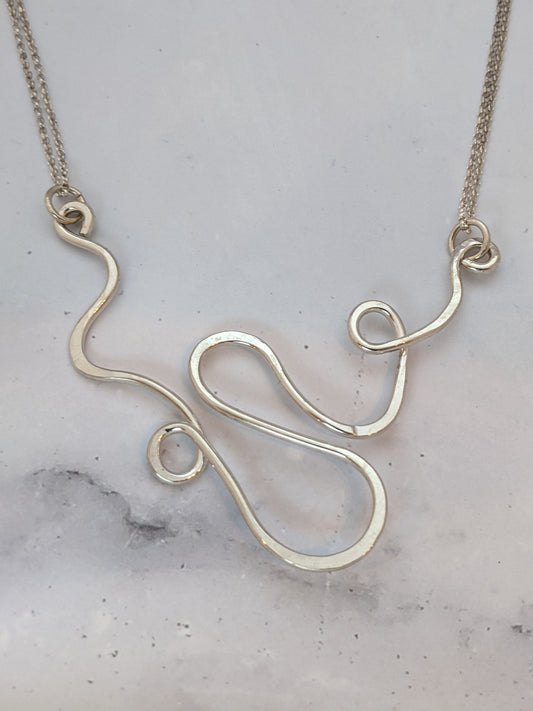 Free Form Squiggle Necklace
