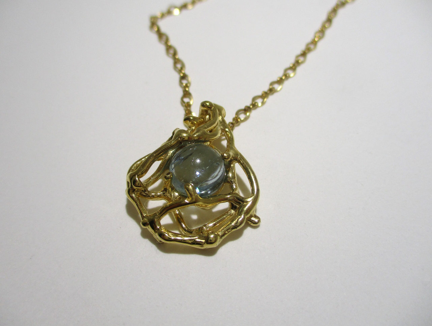 Vermeil Aquamarine Pendant