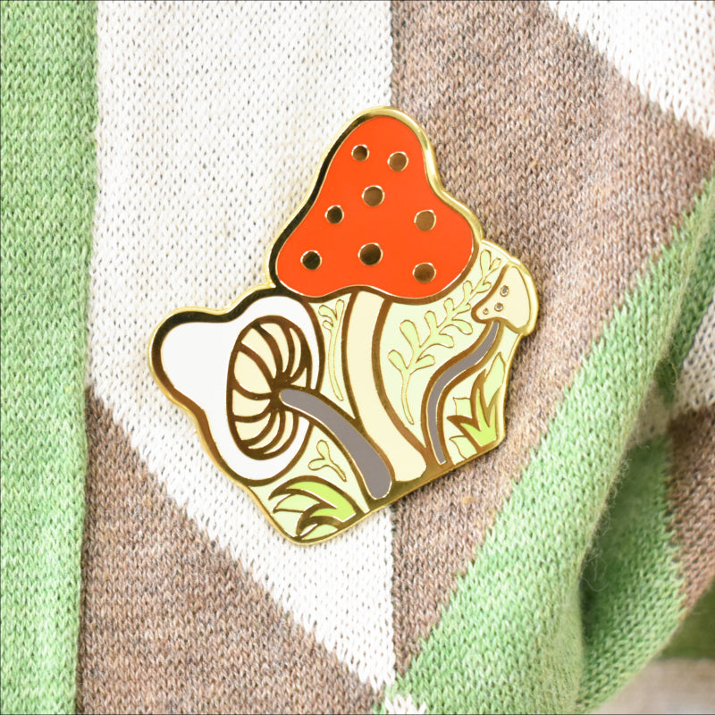 Mushroom Enamel Pin