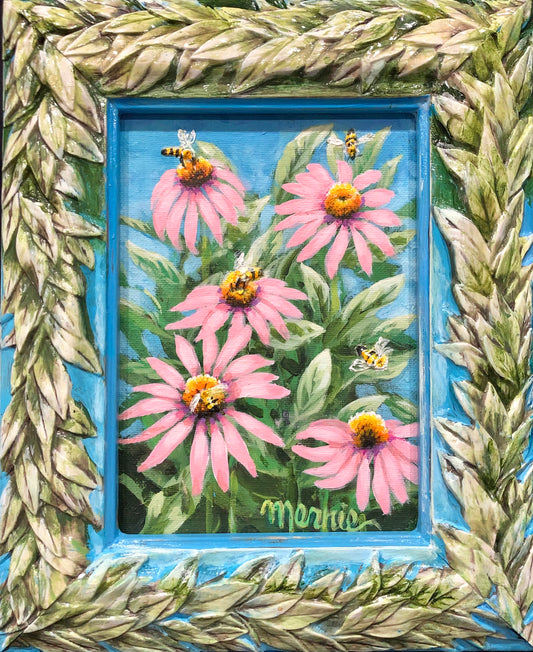 Coneflower Honeybees