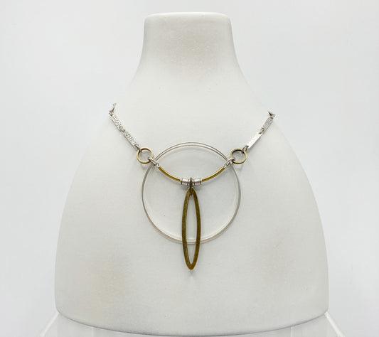 Retro Futurist statement necklace - 4831