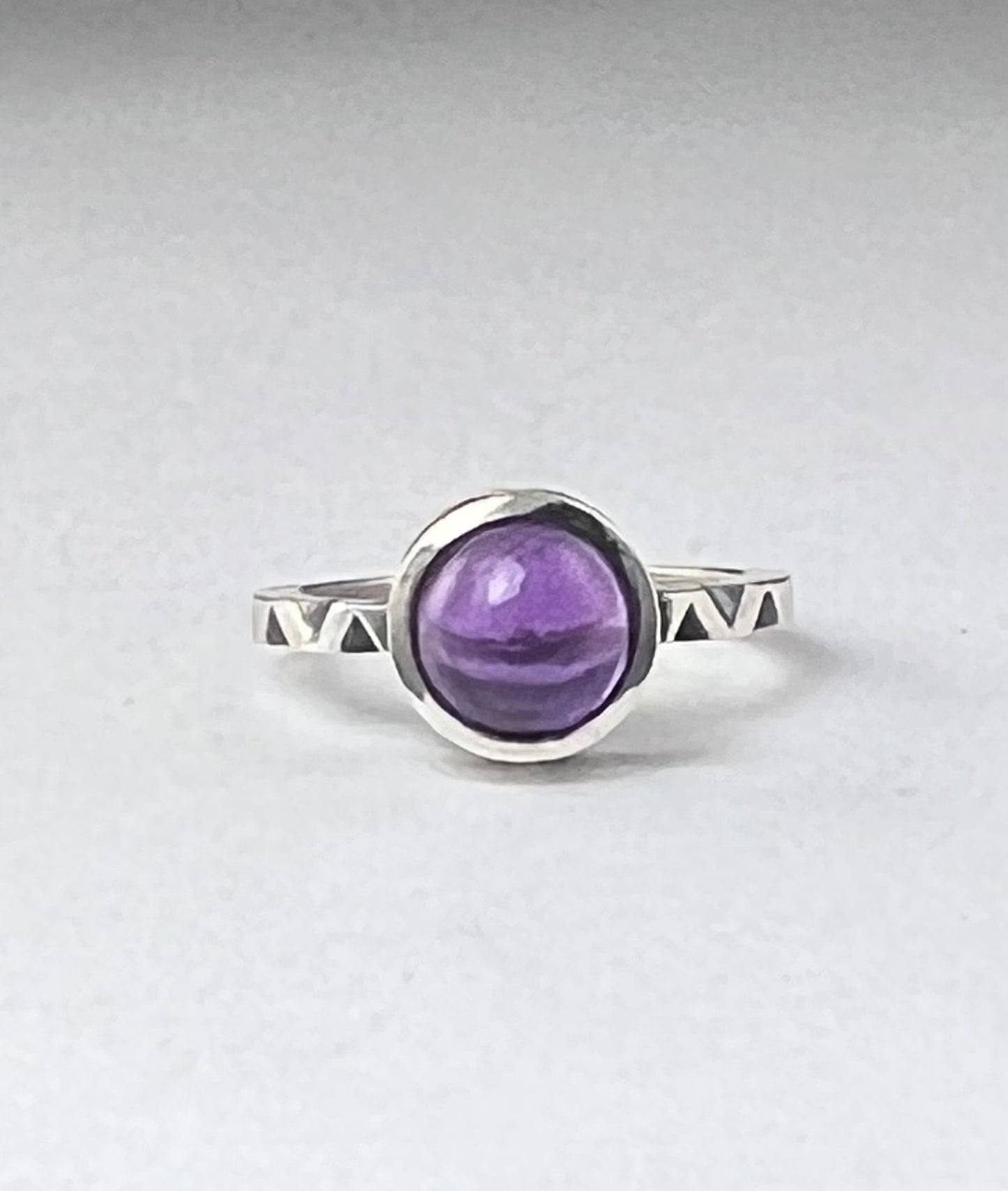 Amethyst Filework Ring