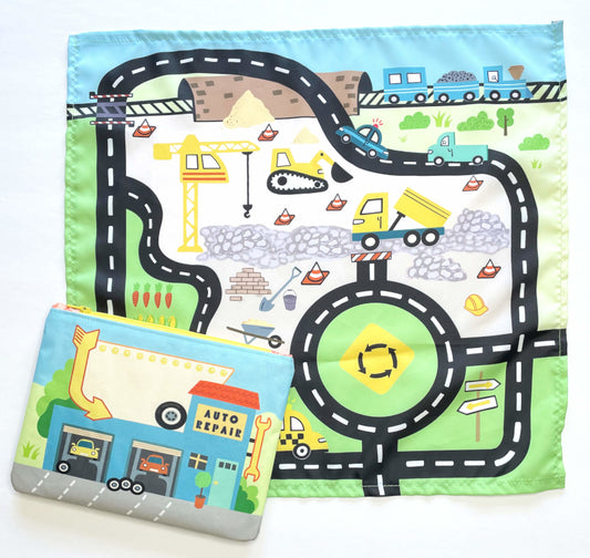 Toy Car Play Mat And Pouch