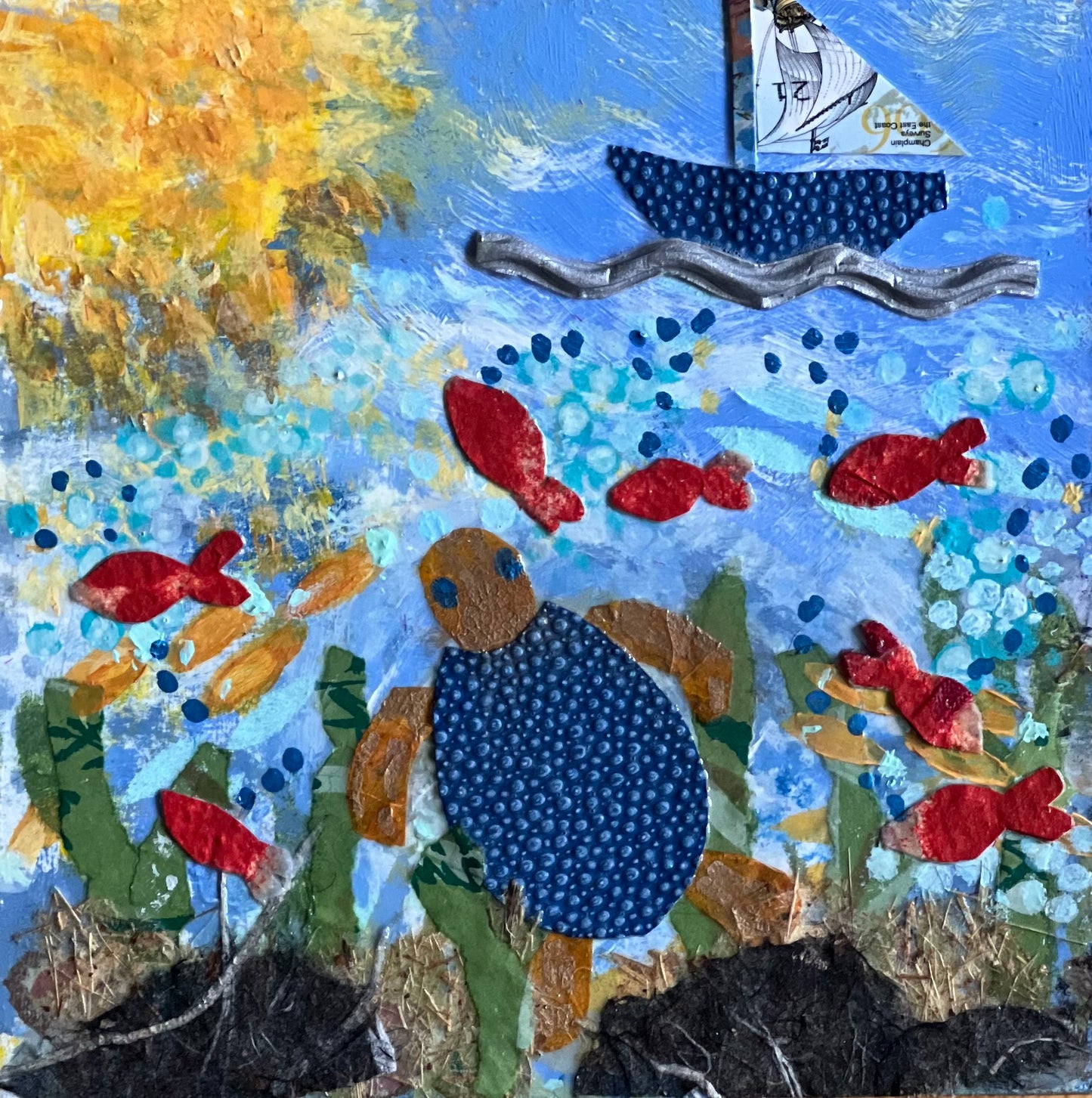 Blue Turtle, Blue Boat