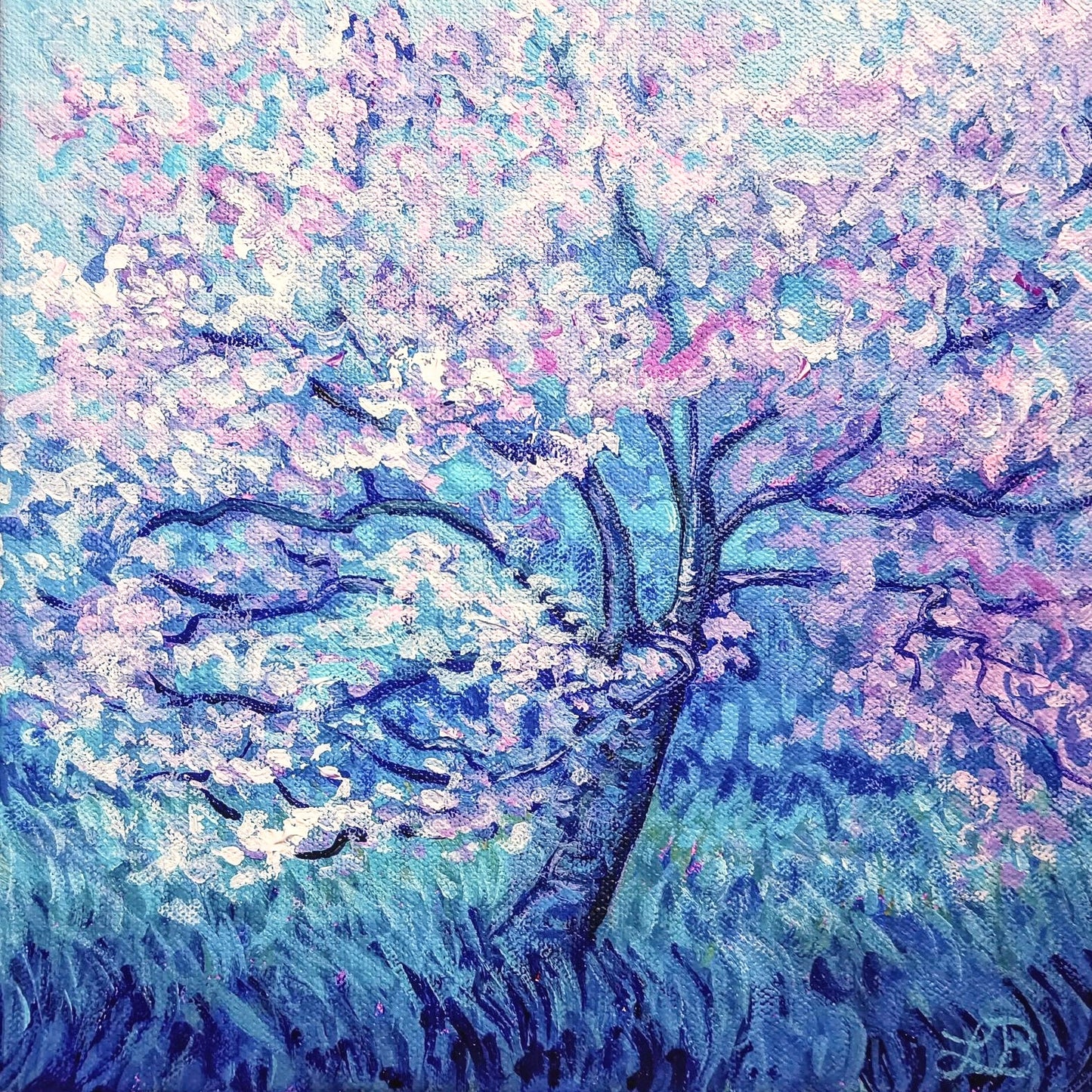 Cherry Tree in the Morning Mist