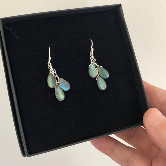 Cascading Labradorite Dangles
