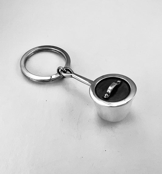 Saucepan with Lid Keychain