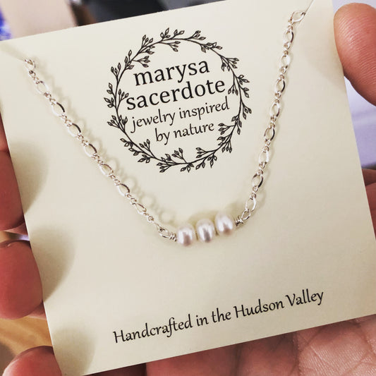 Triple Pearl Necklace