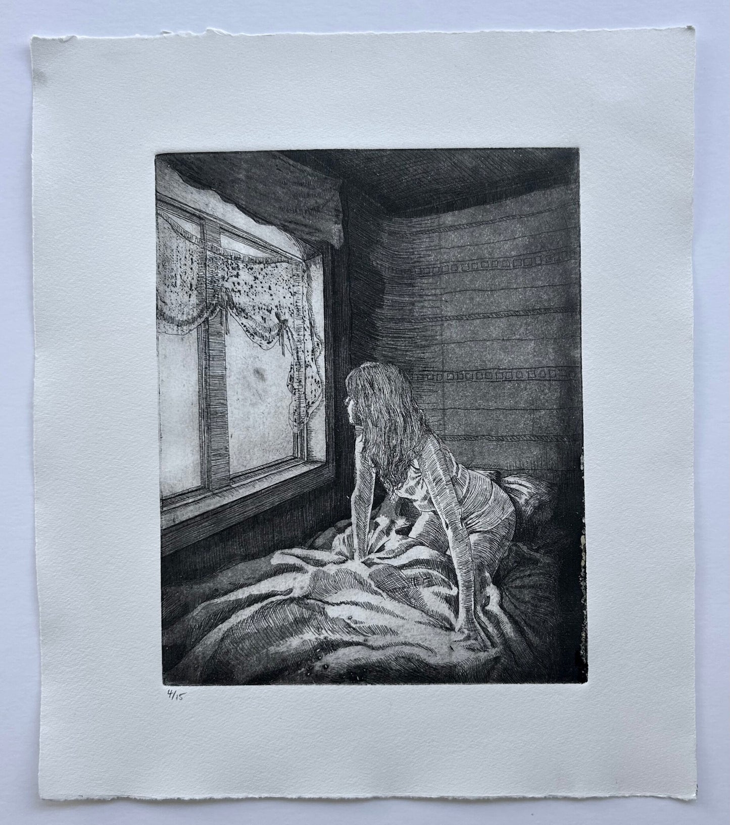 Girl at the Window (ode to Edward Hopper)