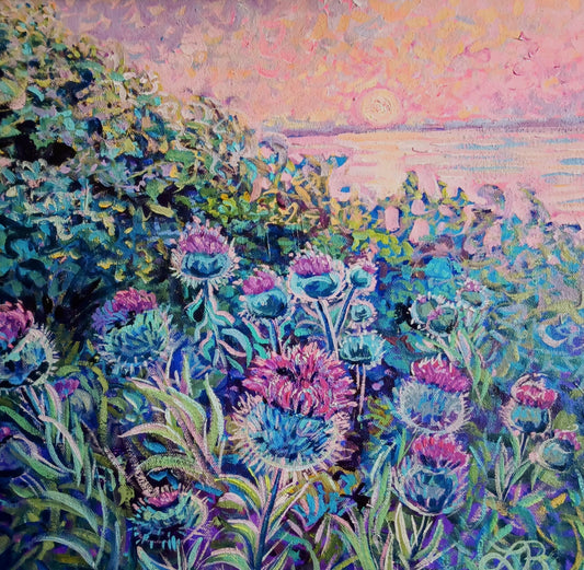 Thistles at Sunrise