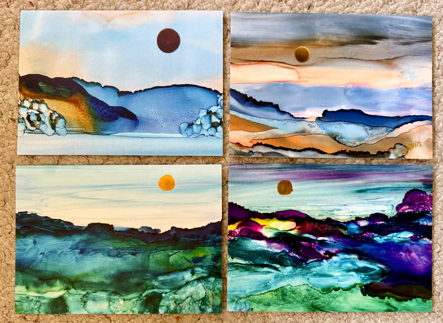 Greeting Cards - set of 4 Assorted