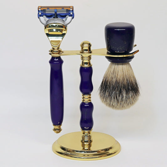 Tru-stone Lapis Razor Set