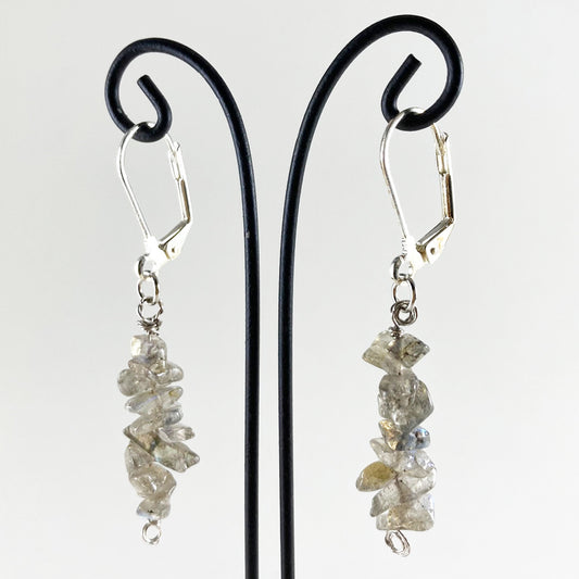 Hanging Gemstone Earrings