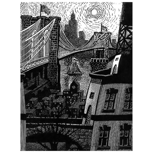 Brooklyn Bridge with Sloop Clearwater