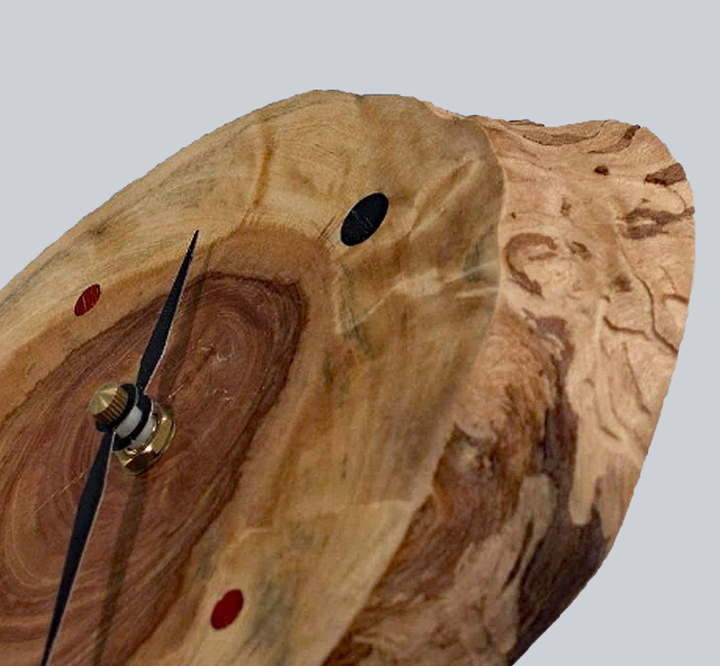 Spalted Birch Closed-Knot Clock