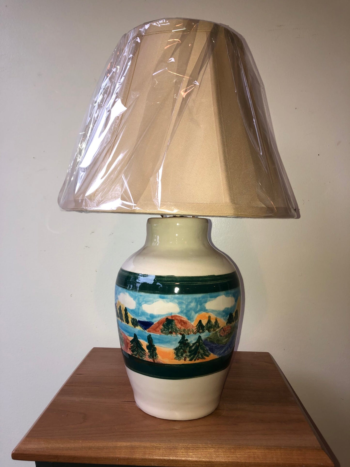Medium Large Multi Colored Landscape Lamp