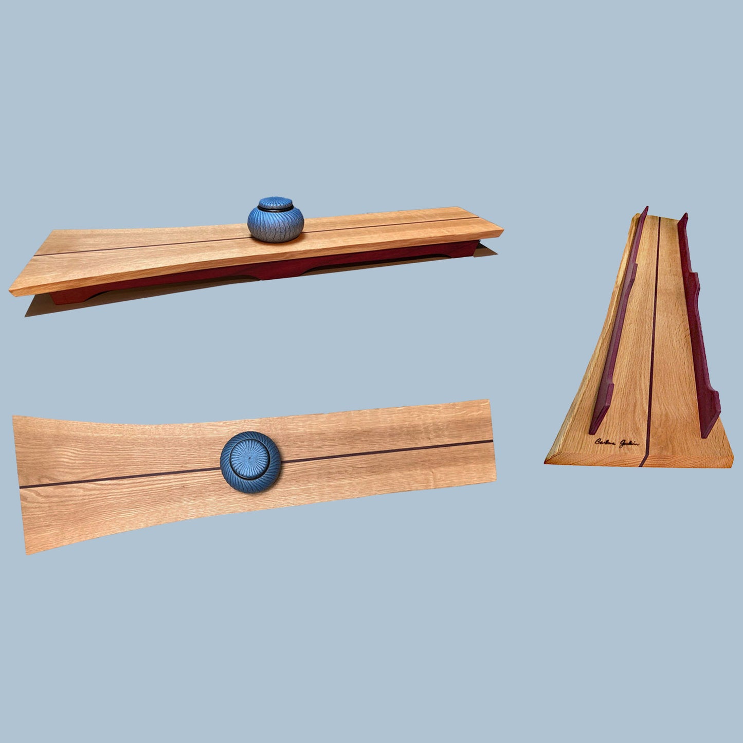 Oak and Purpleheart Table Sled