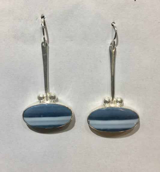 Blue Opal Earrings