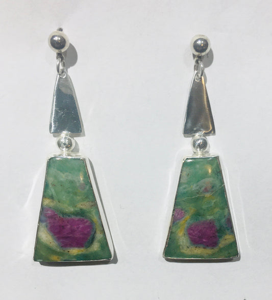 Ruby Fuschite Earrings