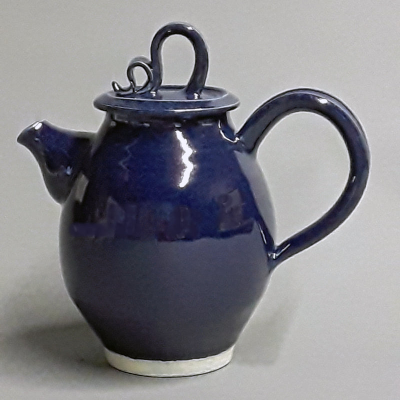 Navy Blue Teapot
