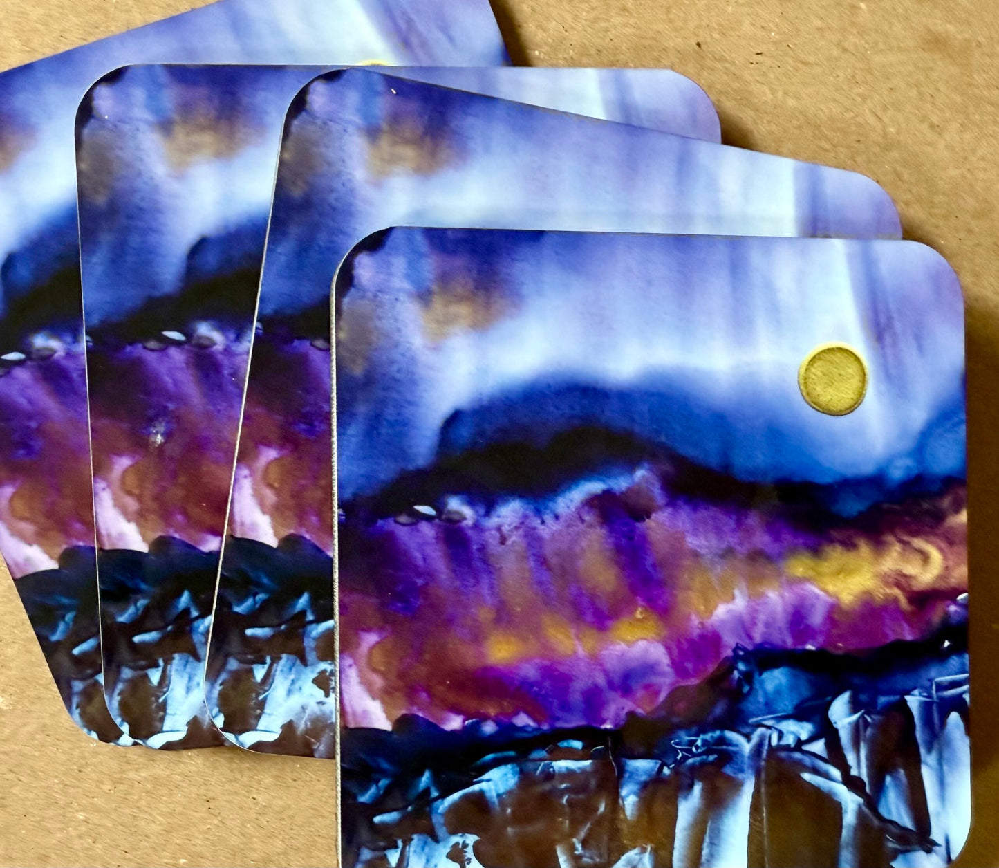 Alcohol Ink Coasters