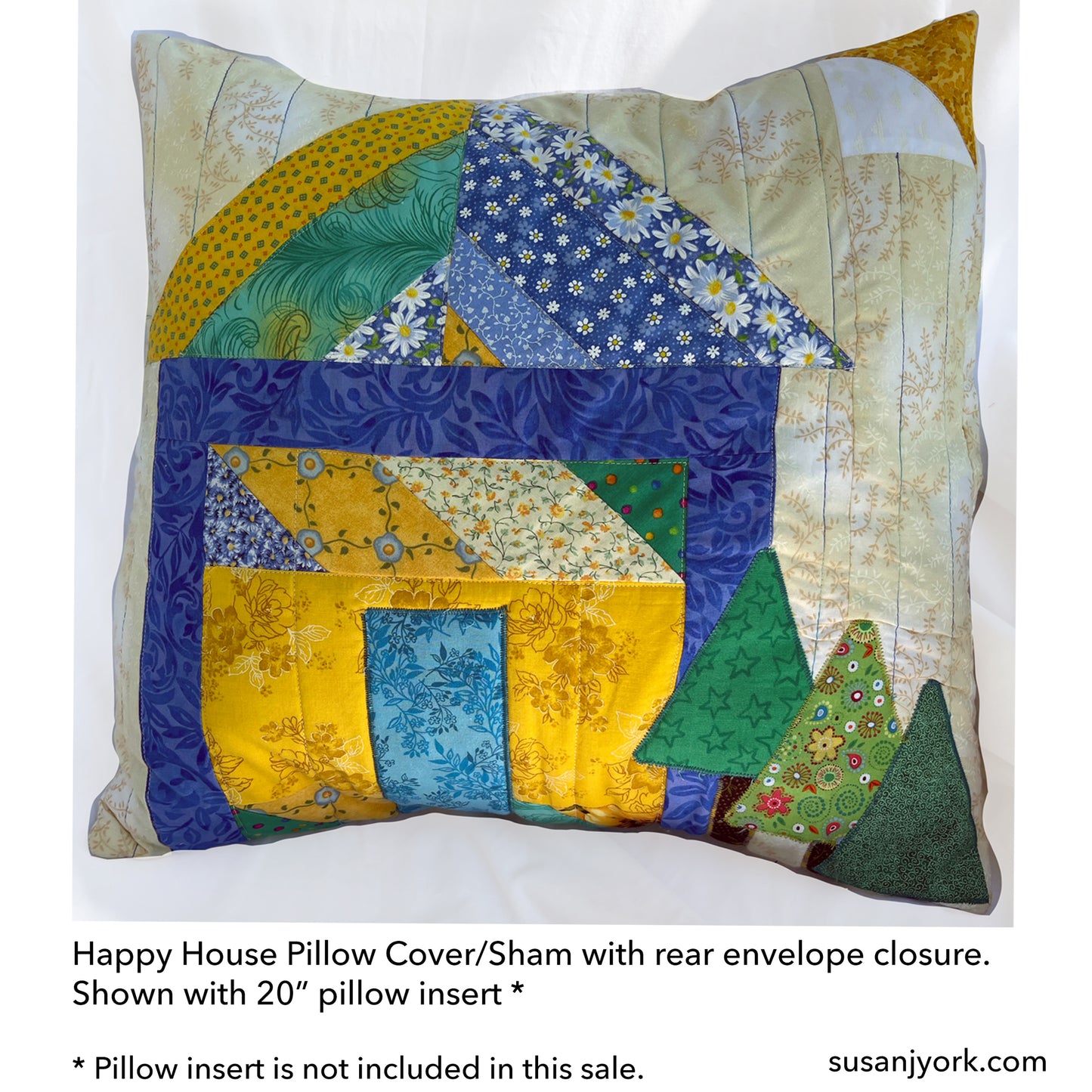 Happy House Pillow Cover/Sham