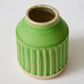 Victoria Green Small Carved Vase