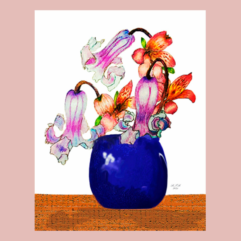 Bells with Alstroemeria