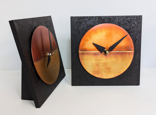 Black & Copper Desktop Clock