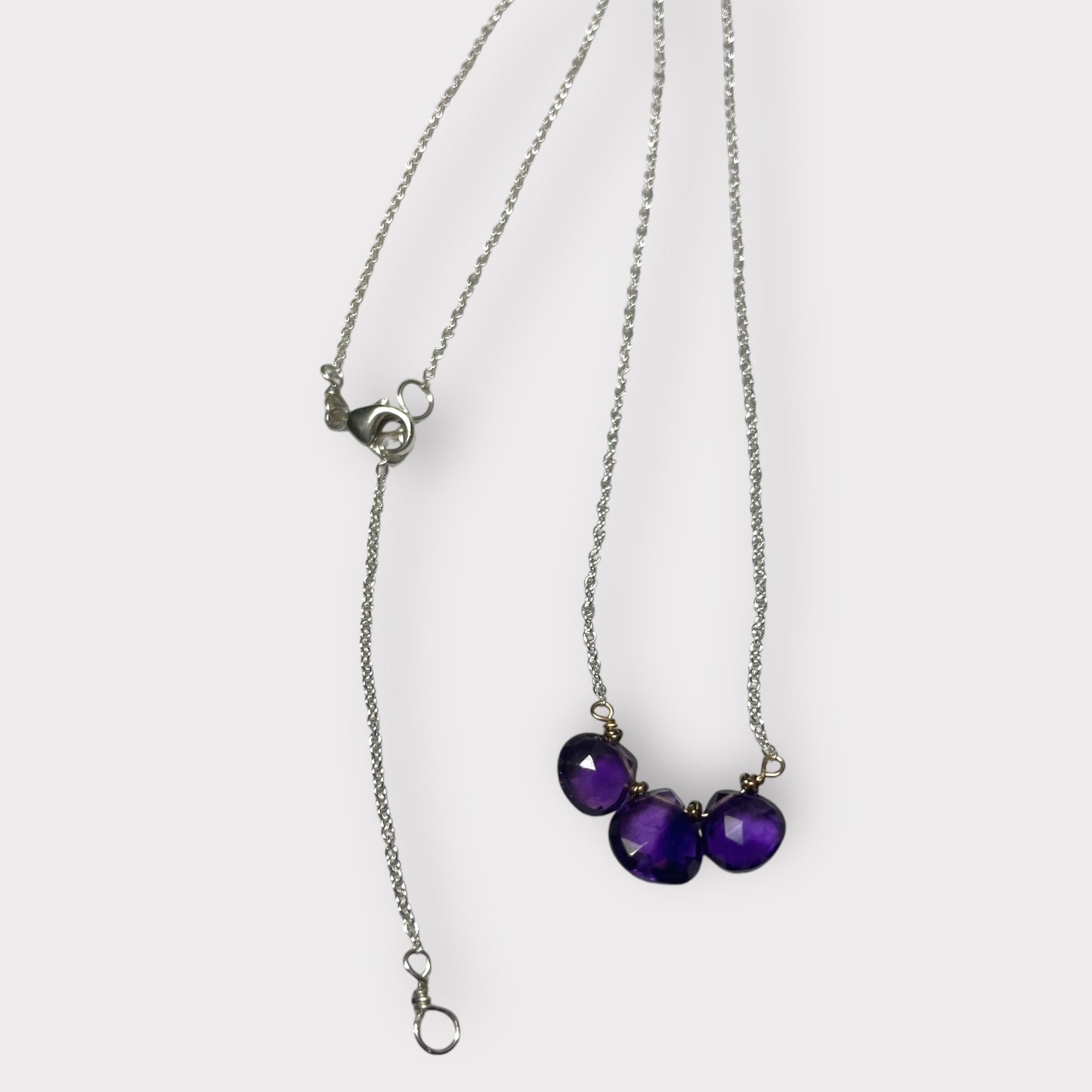 Amethyst Trio Necklace