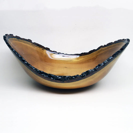 Large Natural Edge Cherry Bowl
