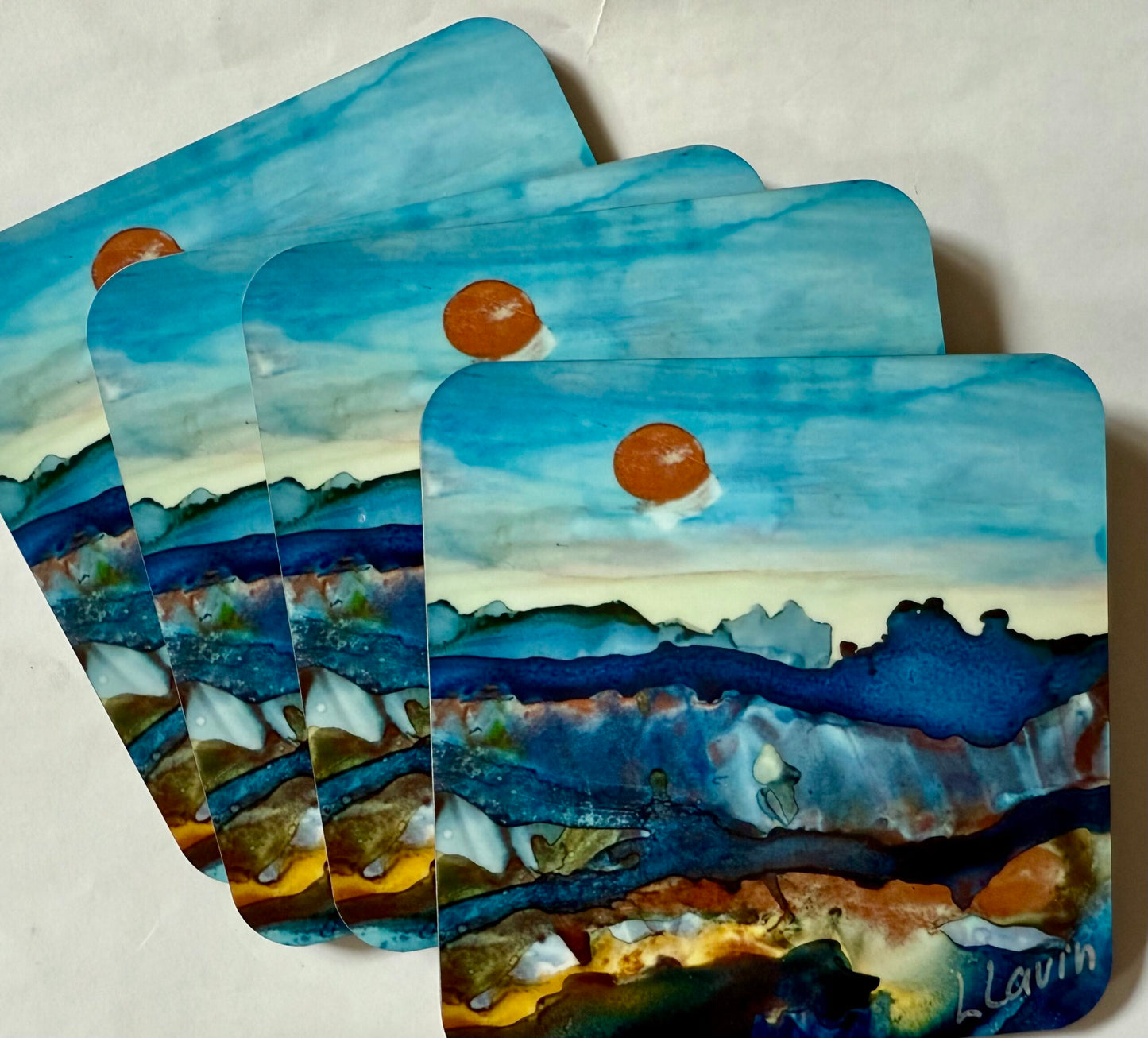 Alcohol Ink Coasters