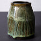 Dark Spearmint Small Carved Vase