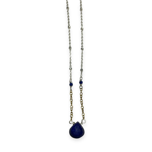 Lapis Droplet Necklace