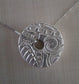 Pure Silver 2-Sided Floating Pendant