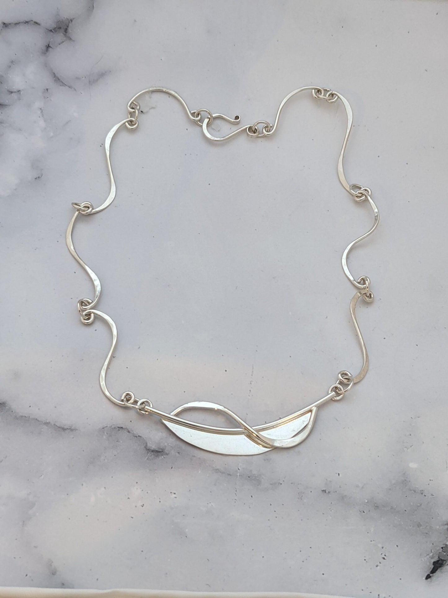 Ribbon Moon Necklace