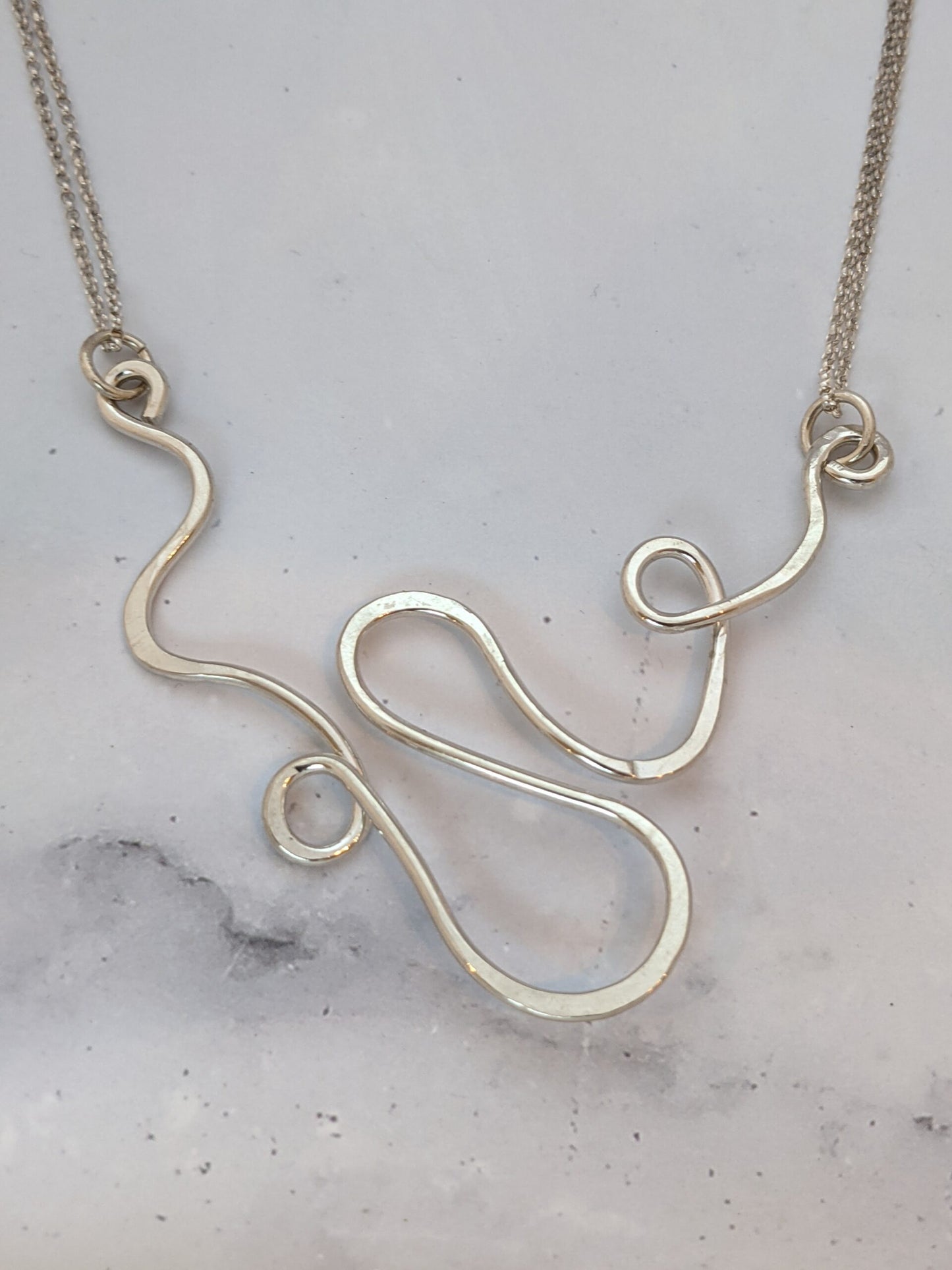 Free Form Squiggle Necklace