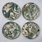 Nerikomi Swirl Salad or Dessert Plates (Set of Four)