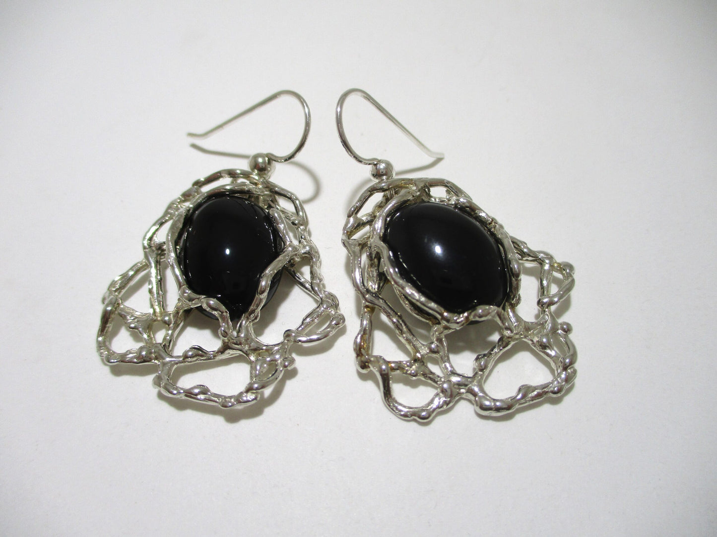 Black Onyx Dangle Earrings