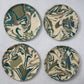 Nerikomi Swirl Salad or Dessert Plates (Set of Four)