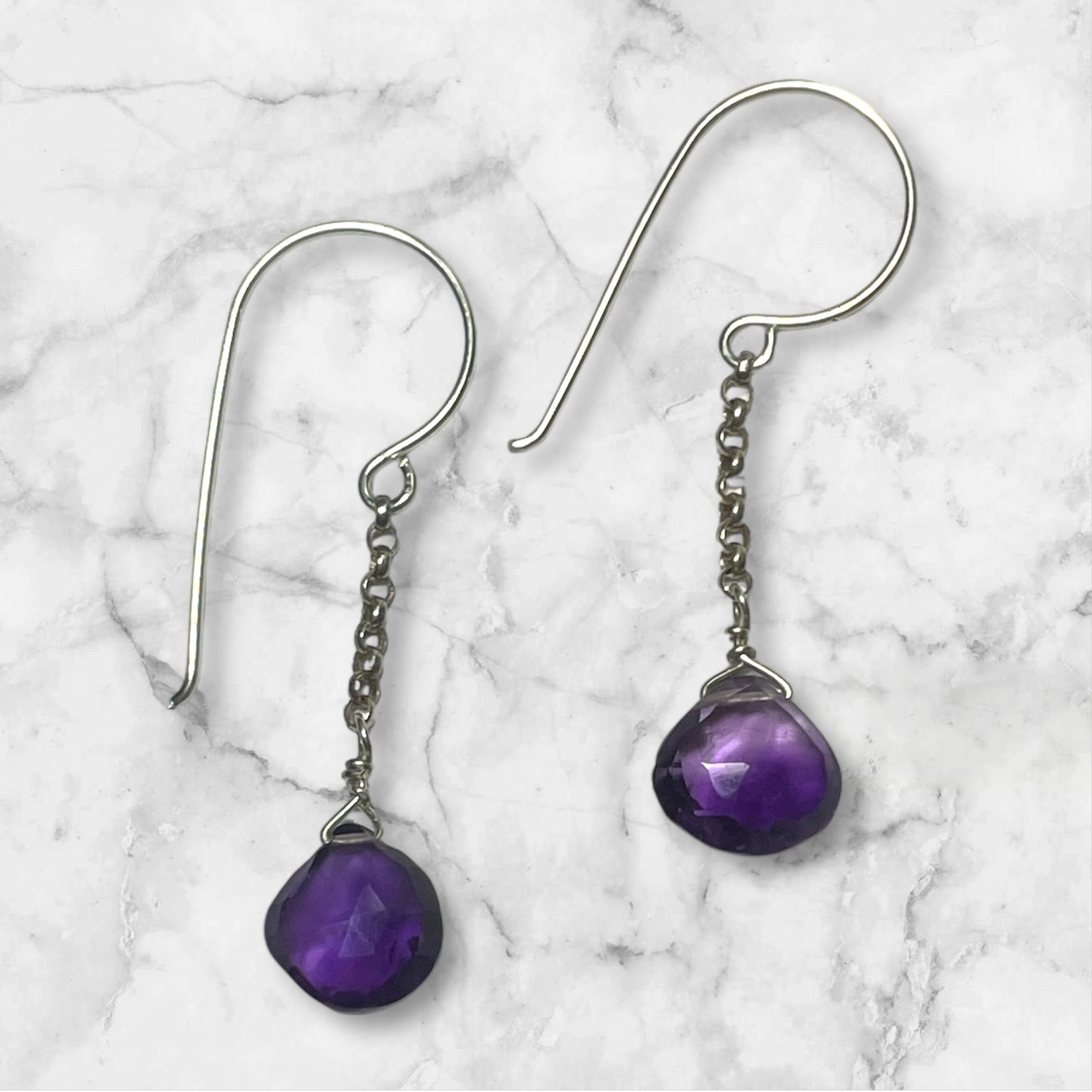 Amethyst Drop Earrings