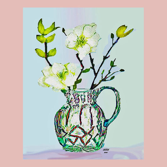 Dogwood in Crystal Pitcher